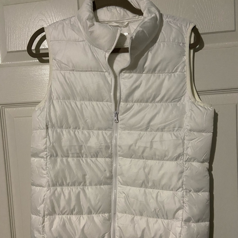 White Puffy Vest